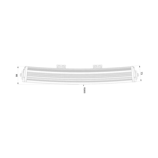 Boreman LED Lightbar Curved + Stadslicht Wit of Oranje 20"