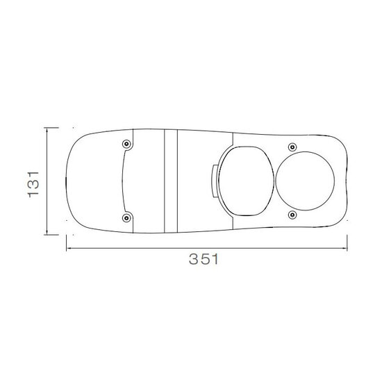 Aspöck Eurofab Achterlicht Glas Links / Rechts