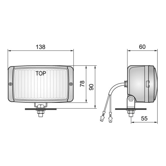 HM1 Halogen Driving Light Yellow