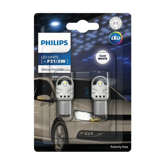 Philips LED Retrofit P21/5W Wit 12V 2 Stuks