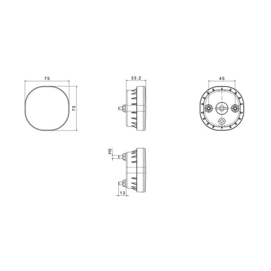 Fristom FT-410 LED Reversing Lamp Cable