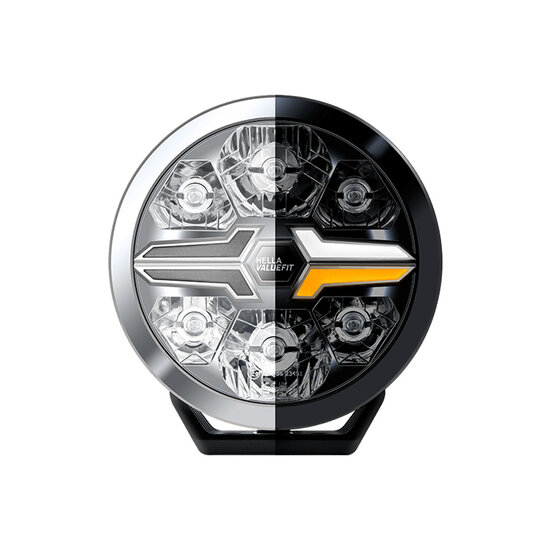 Hella LED Spotlight Blade 7" Black White/Orange Position Light Ref 50
