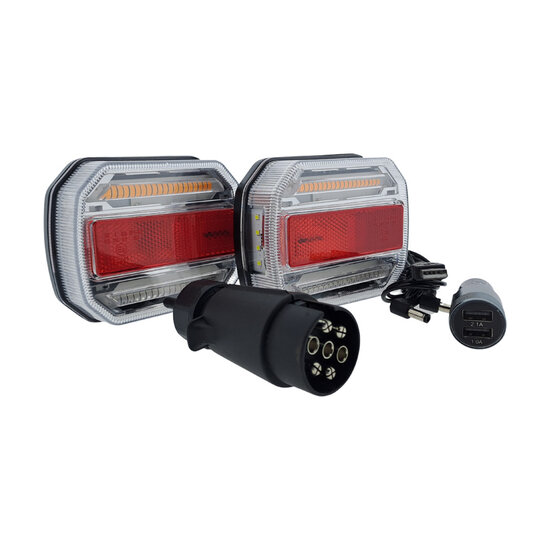 LED Rear Lights Set Wireless 12/24V