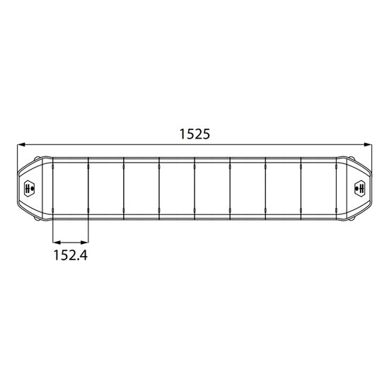 Dasteri LED Light Bar Orange 152CM + Work Light + Remote Control