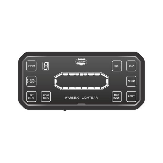 Dasteri LED Light Bar Orange 137CM + Work Light + Remote Control