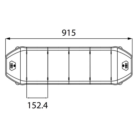 Dasteri LED Light Bar Orange 92CM + Work Light + Remote Control