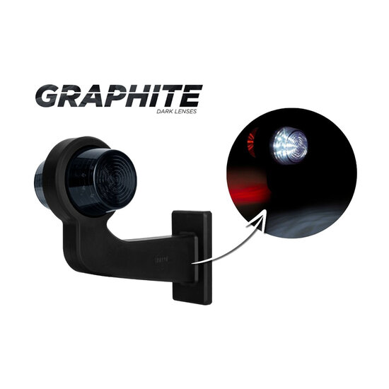 Horpol LED Breedtelamp 2-Functies Lang Links Dark-Look | 5M Kabel