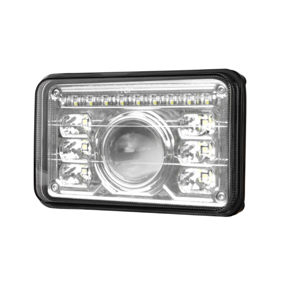 LED Recessed Headlight Unit Rectangular