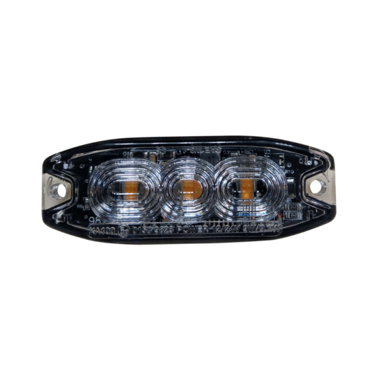 LED Warning Light Orange 12-24V | 3 LED