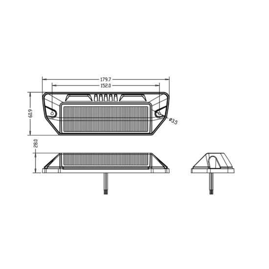 24W LED Scene Lamp + Warning Lamp