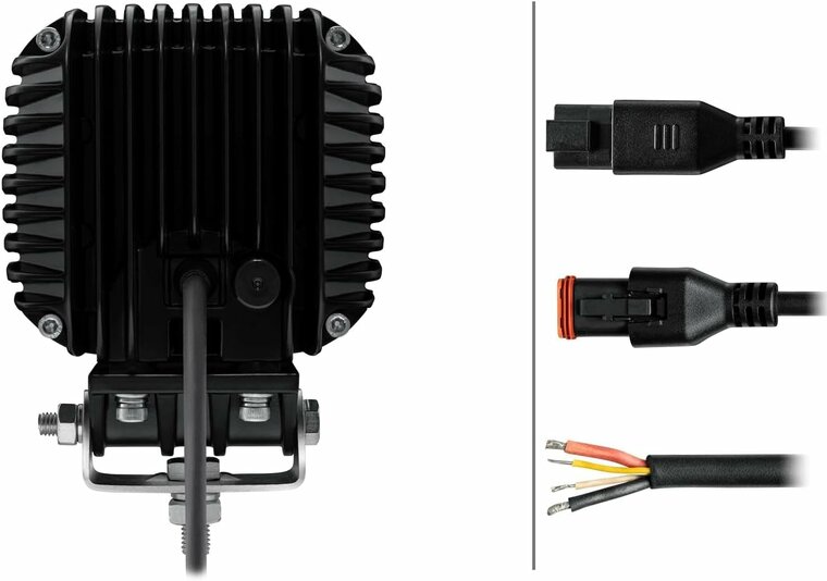 Hella S5000 2.0 LED Flood Light 5000 lm + White/Amber Position