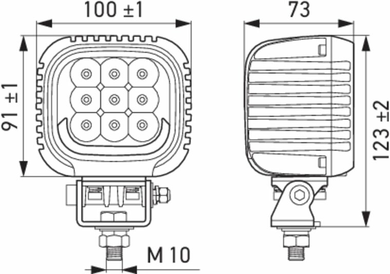 Hella S3000 2.0 LED Driving Light 3000 lm 12-24V | 1GA 357 109-041