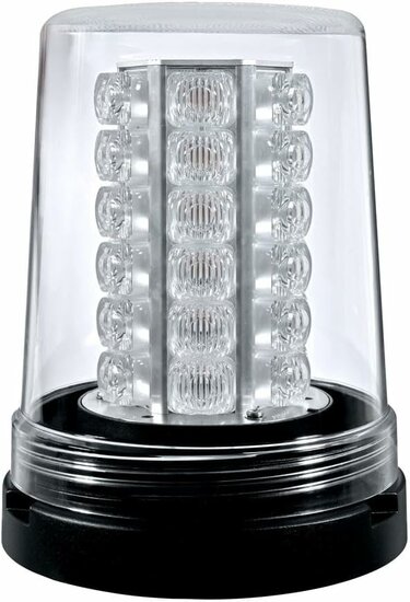 Hella VF700 LED Beacon Orange 12-24 V | Clear Lens