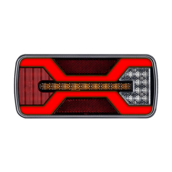 X-Spider LED Achterlicht  + Mistlicht | Kentekenverlichting | 5P Bajonet | Links