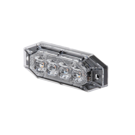 LED Warning Light Orange 12-24V | 8 LED