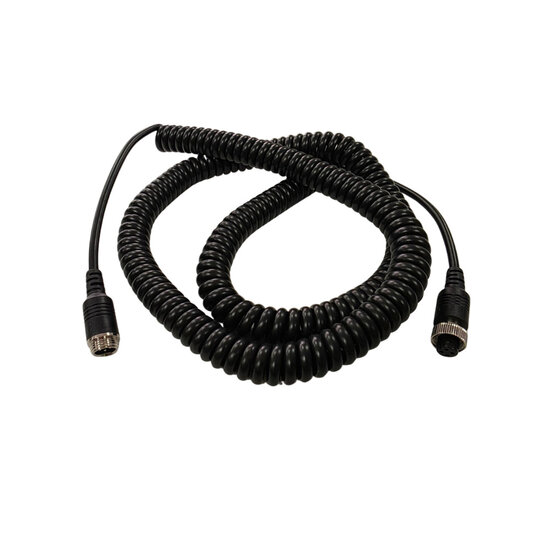 8 Meter Rearview Camera Extension Spiral Cable | 4-pin
