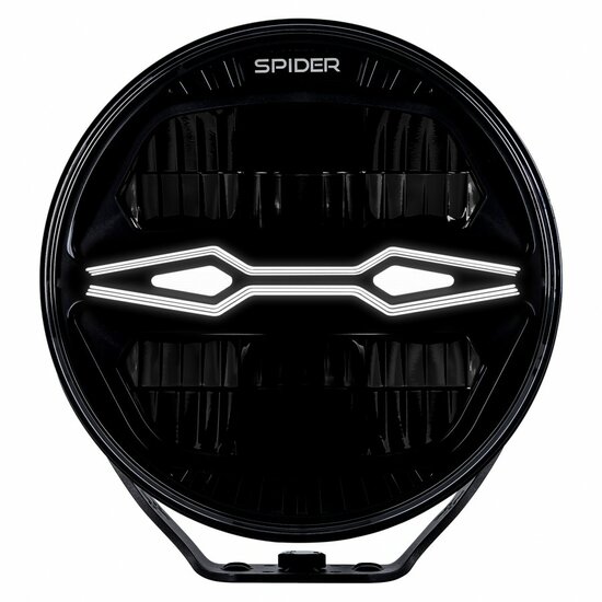 X-Spider Ninja LED Spotlight Round | DRL + LED Flasher