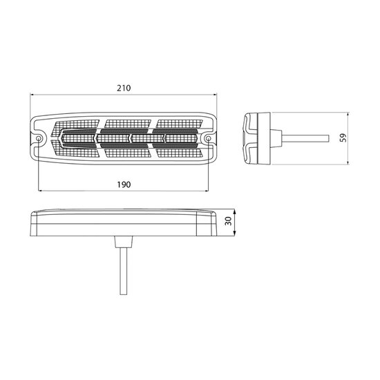 Dasteri LED Rear Light Smoked+ Reversing light | DSL-4040