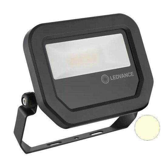 Ledvance FL10 8W LED Flood Light 230V Black 3000K Warm White