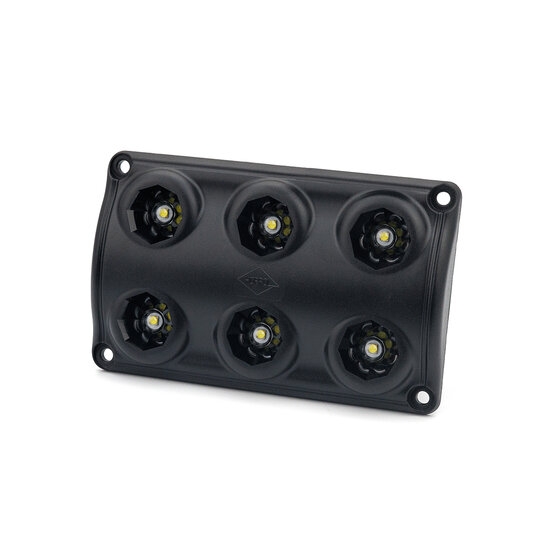 Horpol LED Interior Lamp Black 12-24V | 6-LEDs