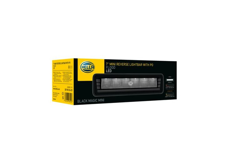 HELLA Black Magic Edgeless Pro Mini 7 inch Reversing Light | 500 lumens