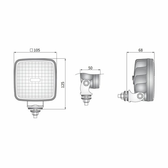 Wesem CRK2 LED Work Light Set of 2 | 1600 Lumens