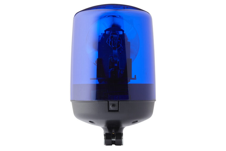 HELLA KL7000 24V Blue Revolving Beacon | pipe mount