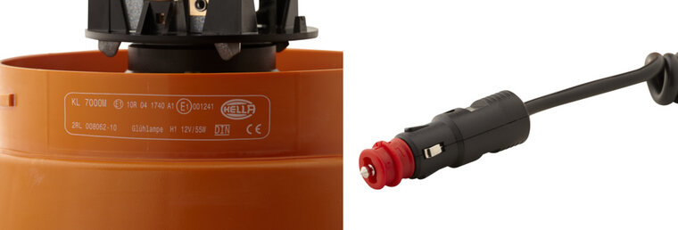 HELLA KL 7000 Magnet rotating beacon 12V 157 mm | 55W