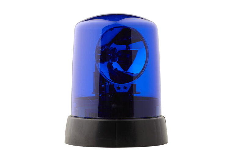 HELLA KL7000 24V Blue Revolving Beacon | surface mount