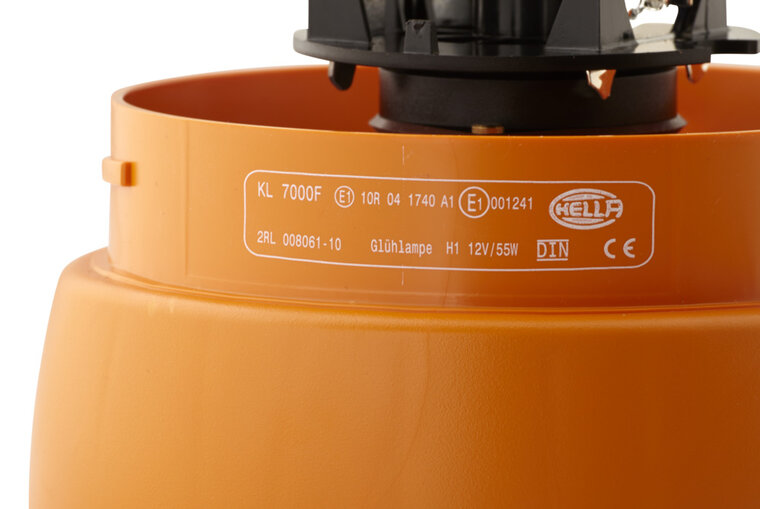 HELLA KL7000 12V Amber Revolving Beacon | surface mount