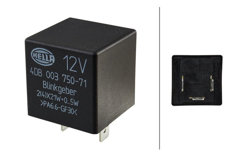 HELLA 4DB 003 750-711 12V 3-Pin Flasher Relay
