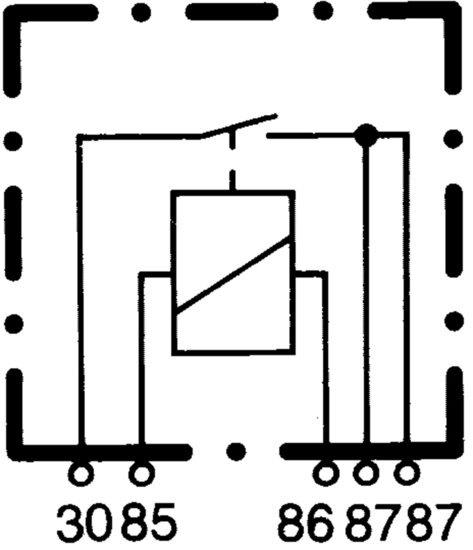 HELLA 4RD 933 332-391 12V 5-Pin Changeover Relay | 20A