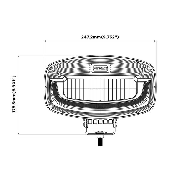 Boreman Phantom LED Driving Light + Dynamic Dual Color DRL