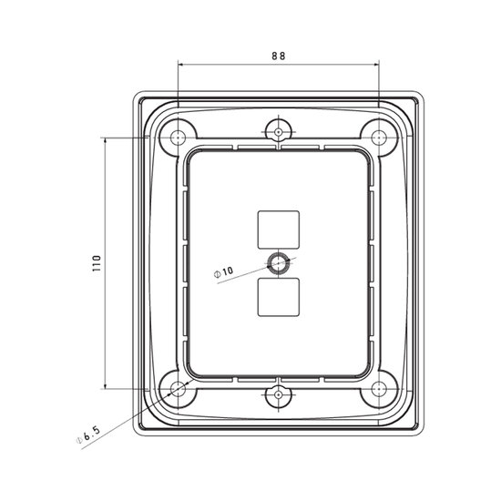 Fristom Single Mounting Frame | For FT-323 LED &amp; FT-324 LED
