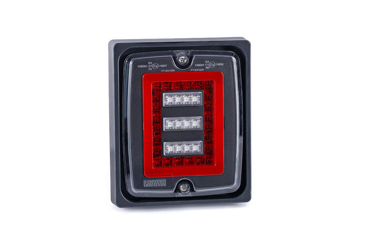 Fristom FT-324 LED Rear Lamp | 3-Functions | Including Frame