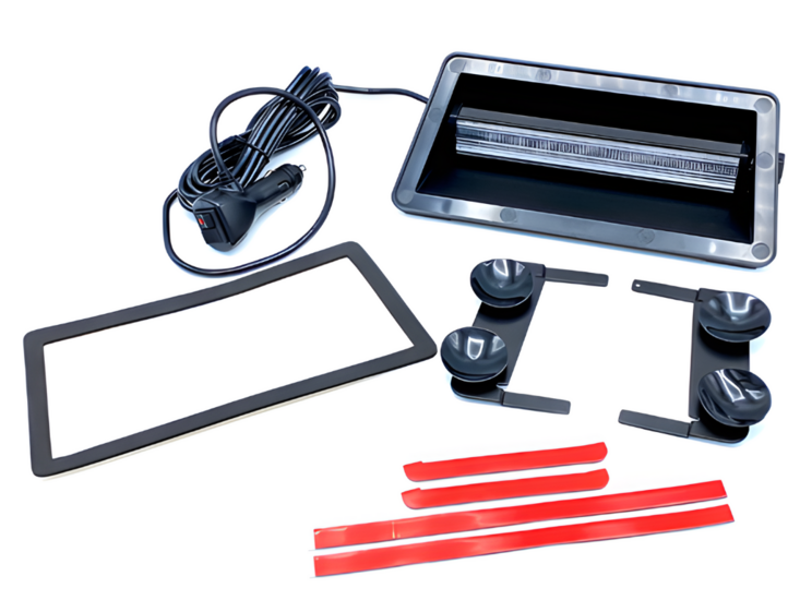 LED Window Warning Light with Suction Mount | Amber