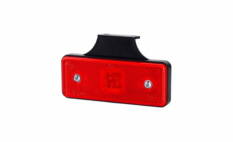 Horpol LED Rear Marker Light Red With Reflector And Bracket 12/24V | LD-162