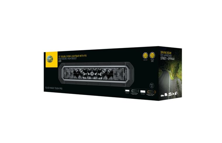 HELLA Black Magic Tough Pro 15" LED Lightbar | 2,282 Lumens