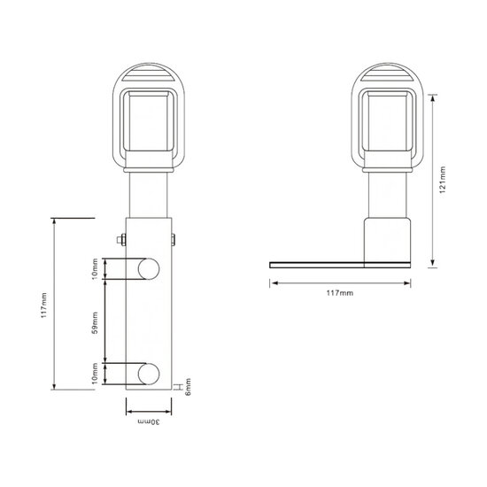 DIN Mounting Bracket Foldable