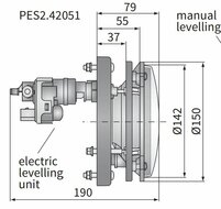 Koplamp H4 Ø150x79 H4 Elektrisch verstelbaar