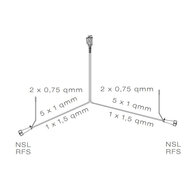 13P Cable Set 12m With 2x DC Extension 20cm