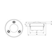 LED Interieurlamp Inbouw Rond