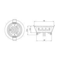 LED Interior Lamp Built-in 3-Leds