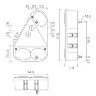 Aspöck Rear Lamp Earpoint 3 Right + Reverse