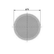 Reflector Rond Met Plakstrip Ø79mm Wit