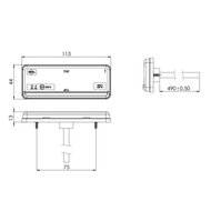 Horpol LED Voormarkering Wit 12-24V NEON-look LD 2430