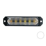 LED flitser 6-voudig ultra flat Wit