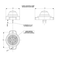 Horpol LED Type Marker Light Orange Round LD-508