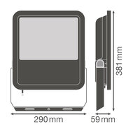 Ledvance 125W LED Bouwlamp 230V Zwart 6500K Koudwit