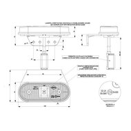 Horpol LED Zijmarkering Oranje + Bevestigingsbeugel en Quick link Connector LD 650